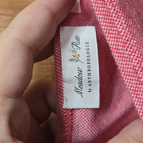 Meadow Rue By Anthropologie Size S Heathered Pink Sleeveless Buttoned Top - Picture 6 of 8